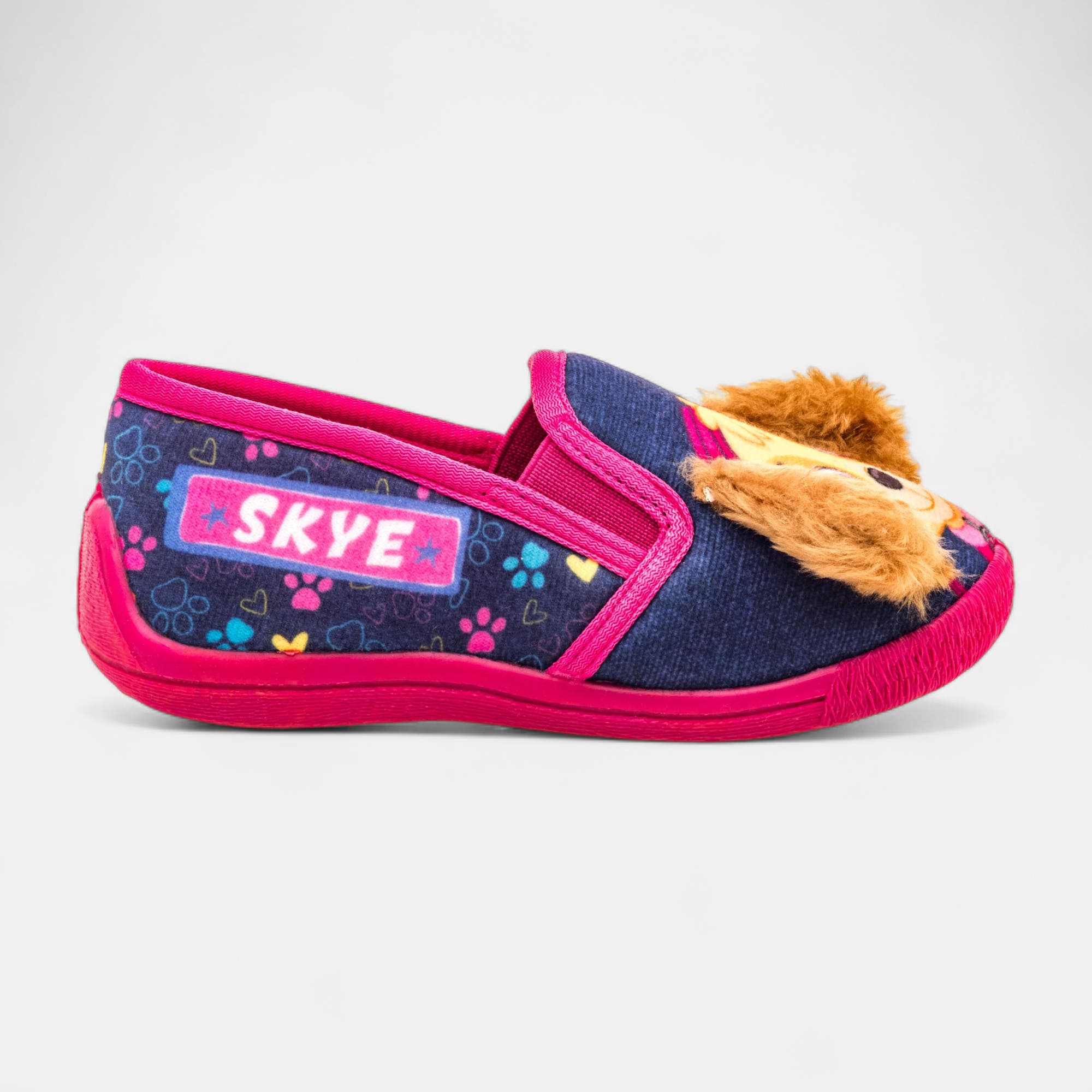 Pantoufles pieds sensibles Fille bleu marine