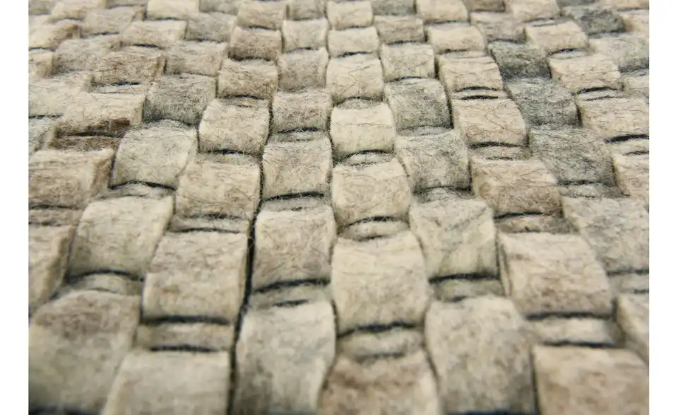 Naturteppich 140x200 cm Beige