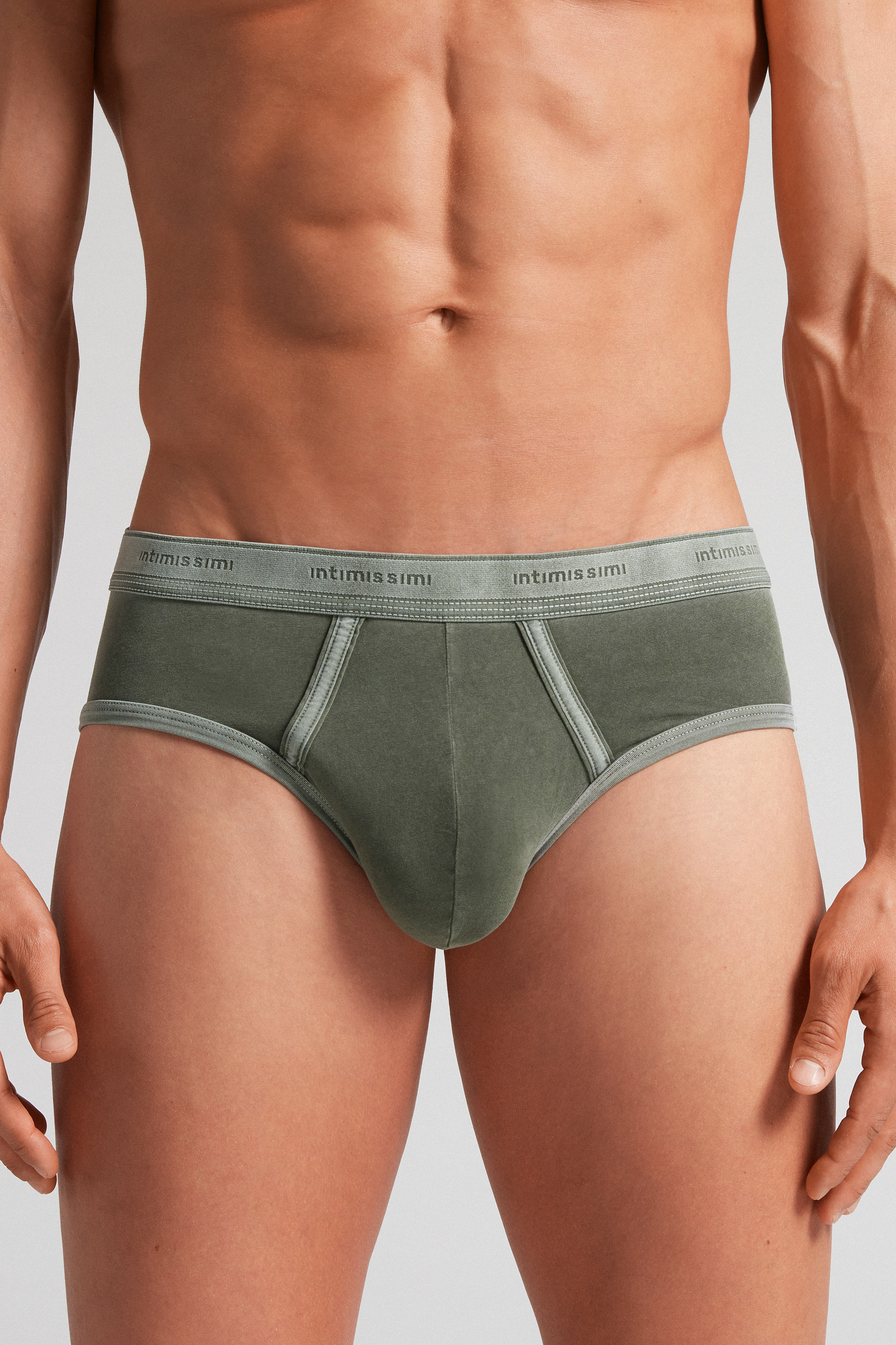 Cueca Supima® Natural Fresh Cotton com logotipo
