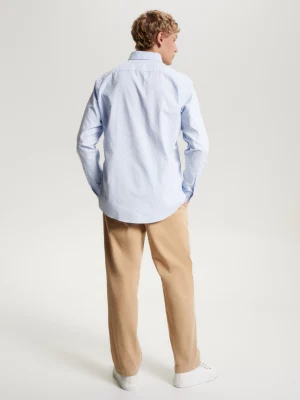Camisa Oxford de corte regular com estampa geométrica