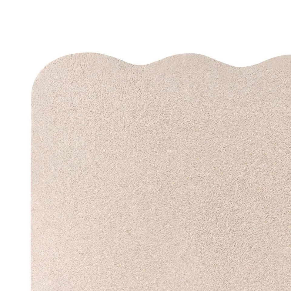 NANTERRE - Bed met opbergruimte - Beige - 140 x 200 cm - Bouclé