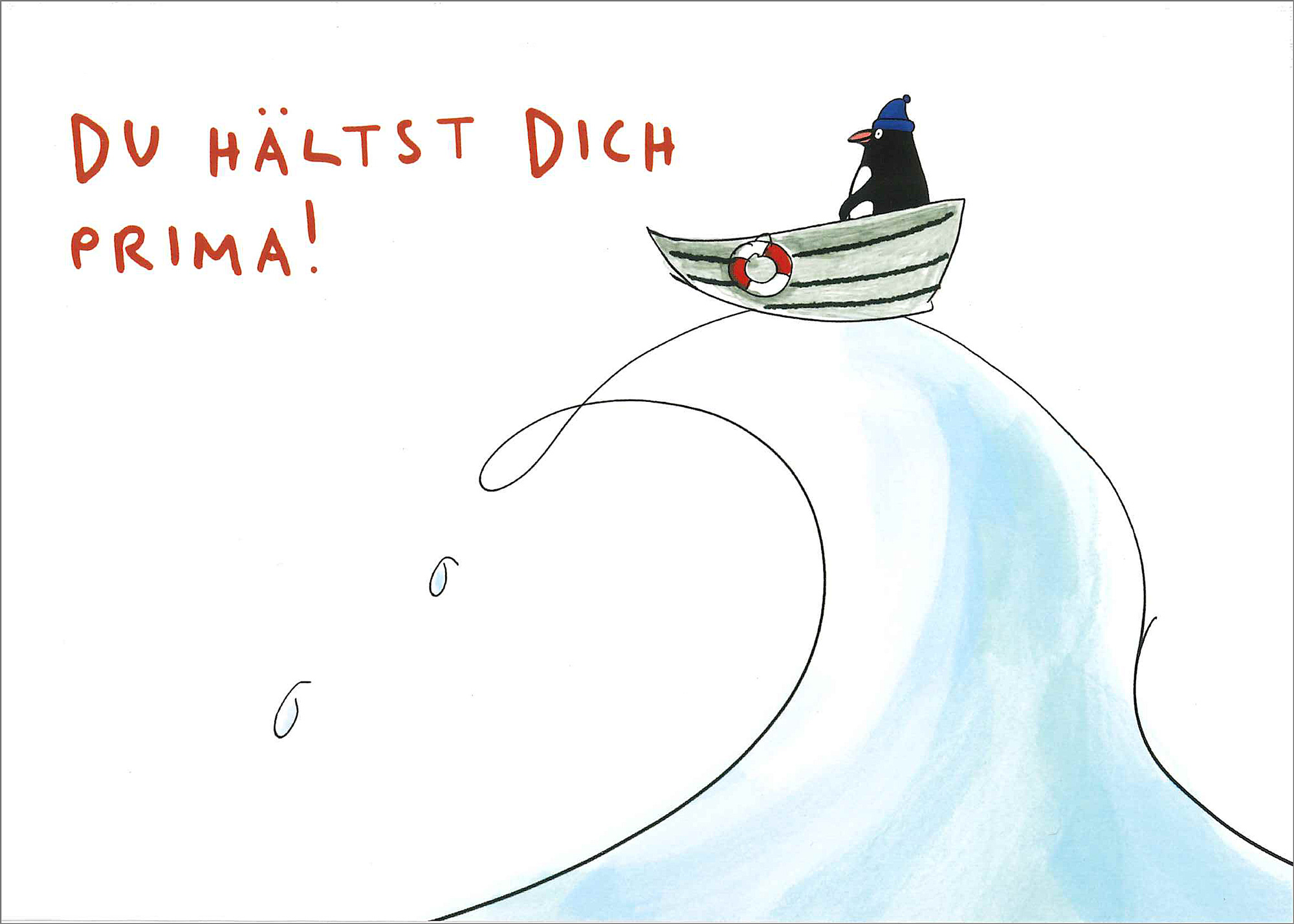 Postkarte 'Du hältst Dich prima!' günstig bestellen