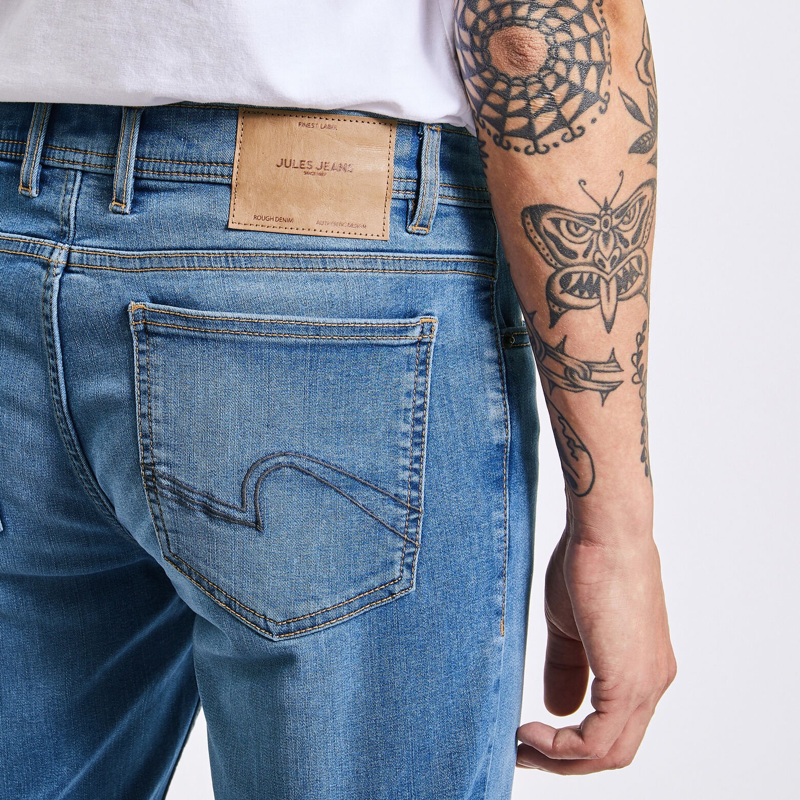 Jean slim urbanflex 4 longueurs Bleu