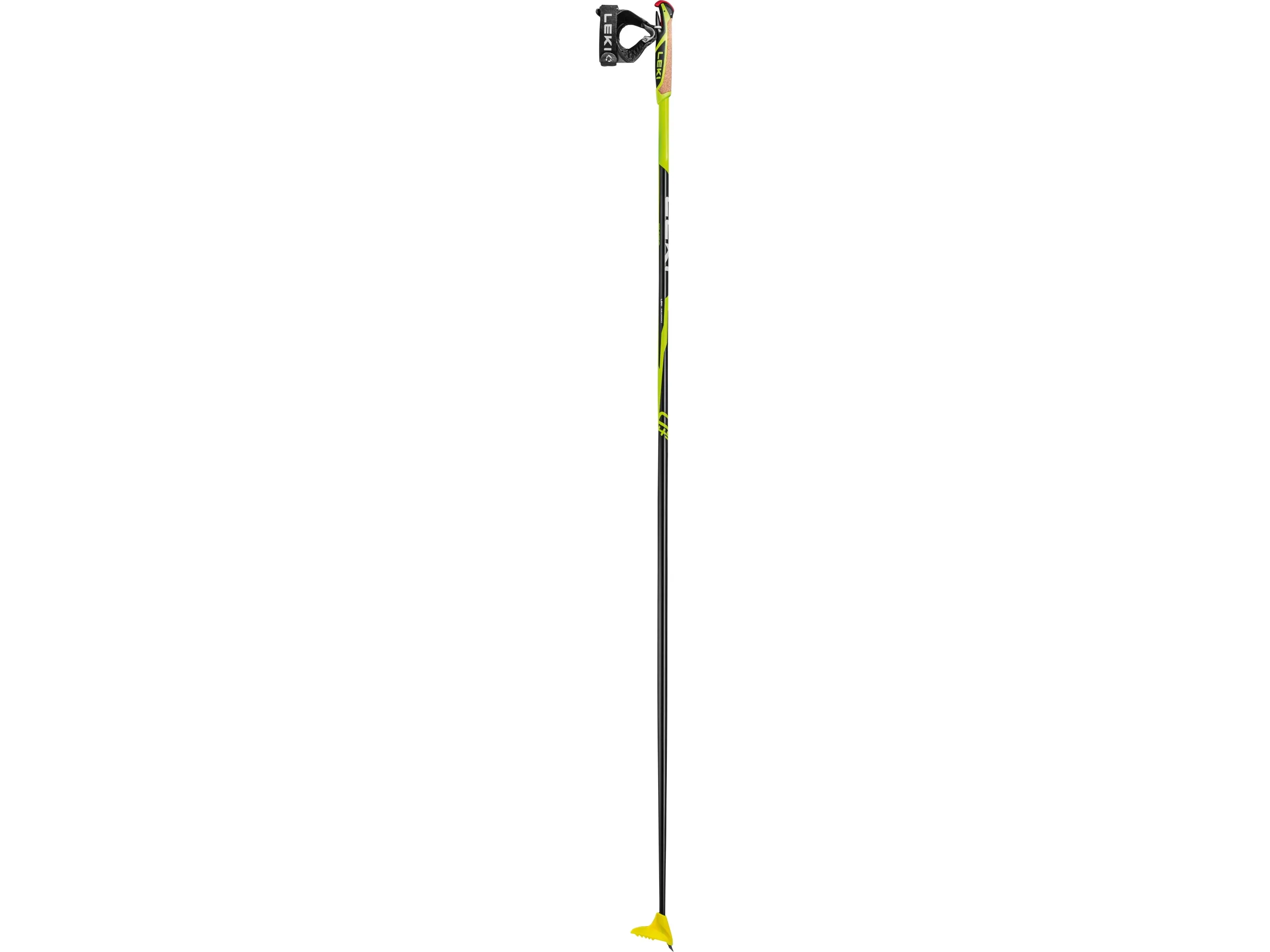 LEKI CC 450, Langrend, 160 cm, Voksen, Unisex, Sort, Hvid, Gul, Kulfiber