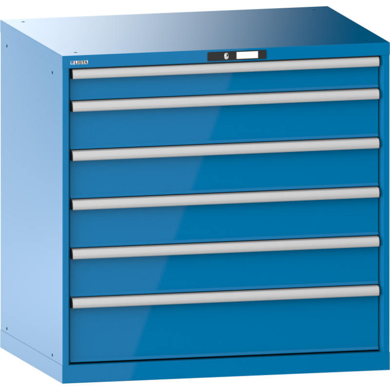 Armoire à tiroirs Lista 54 x 36E  H 100 x L 102,3 x P 72,5 cm 6 tiroirs Key Lock