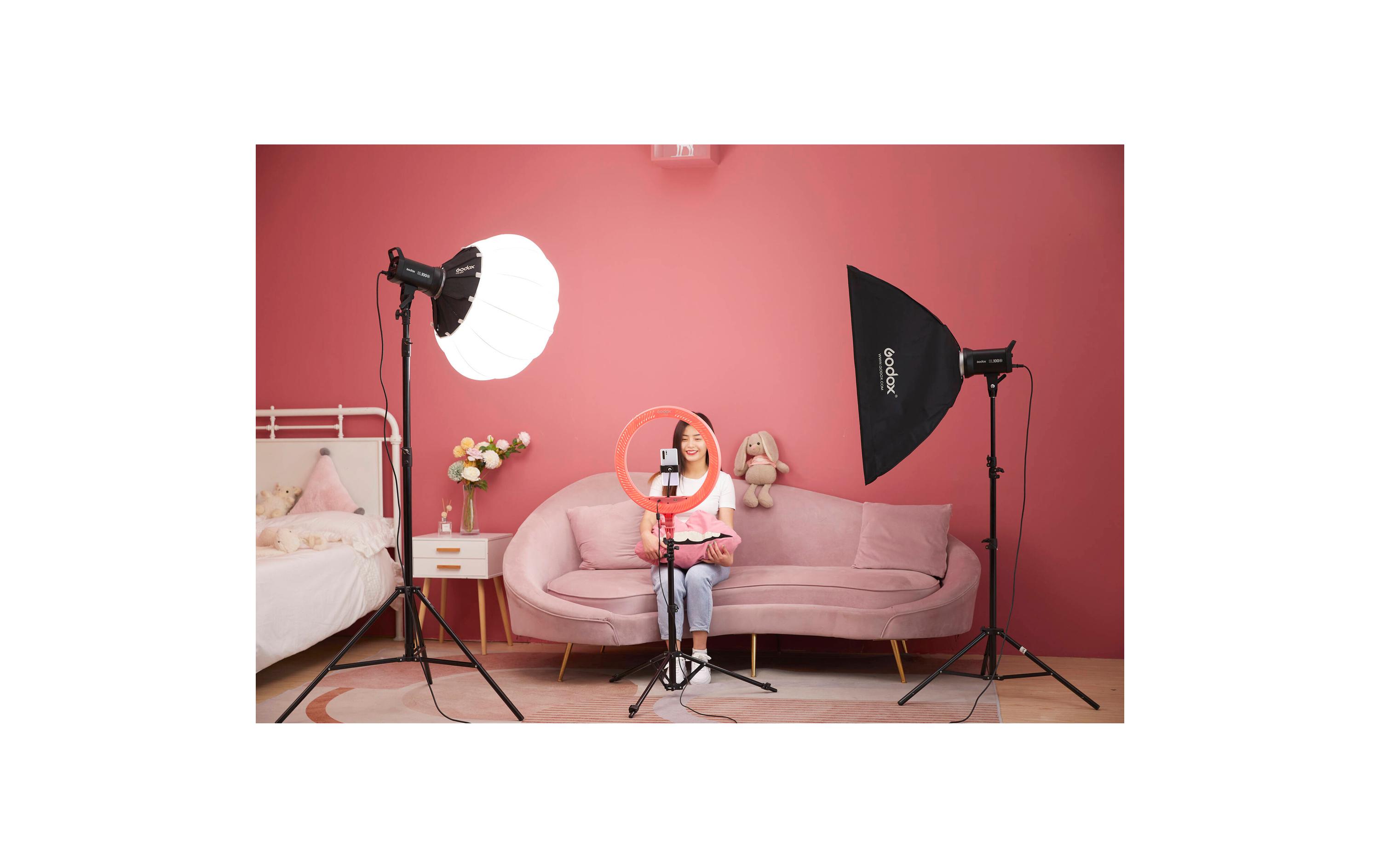 Videoleuchte SL100D<br>Helle LED Tageslicht-Leuchte in kompakter Form