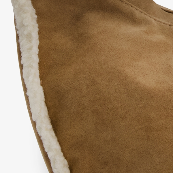Bruine dames tas met teddy details