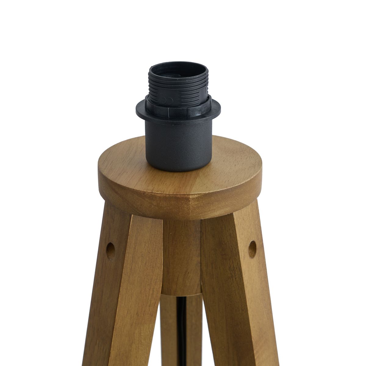 Landelijke vloerlamp tripod vintage hout - Tripod Classic