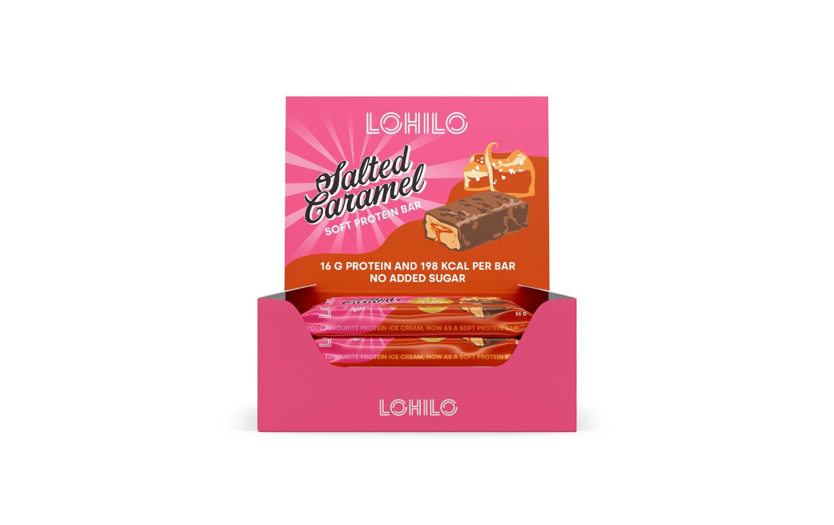 Riegel High Protein Soft Core Caramel, 12 x 55 gPerfekter Snack für unterwegs