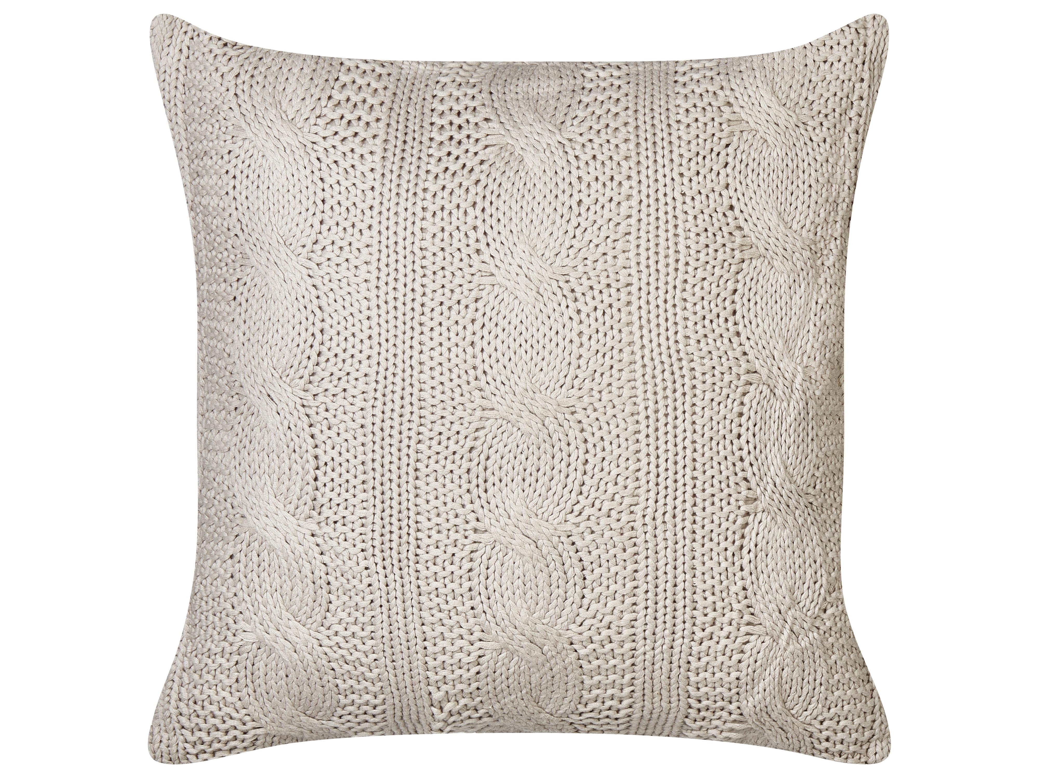 Set van 2 sierkussens CONSTYLIS Katoen 45 x 45 cm Taupe effen