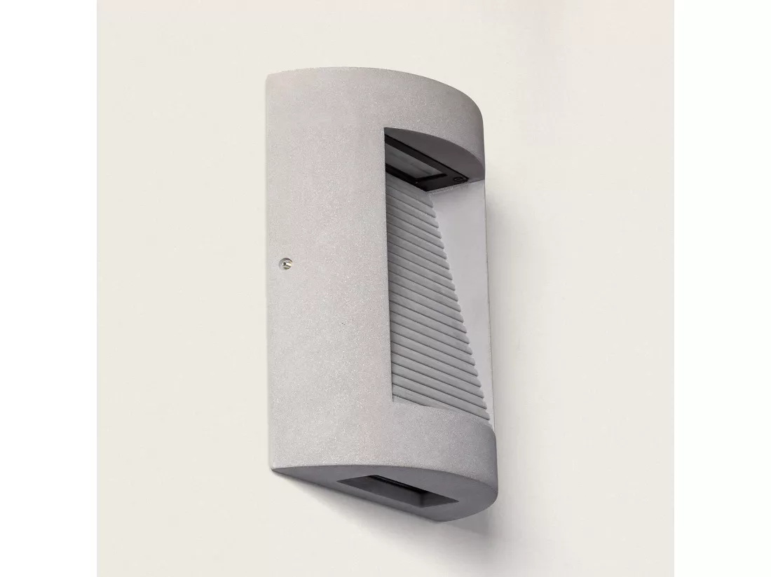 Applique Murale Extérieure LED Dimmable 16W Ciment Zalix Gris Pierre