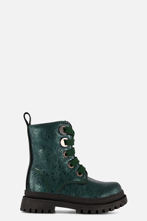 Shoesme New Tank Veterboots groen Leer