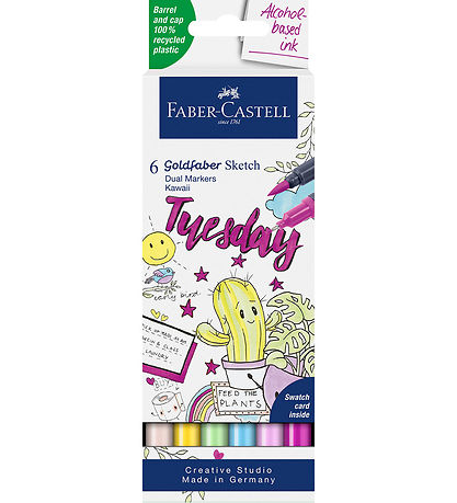 Faber-Castell Filzstifte - 6 st. - Goldfaber-Skizze - Kawaii