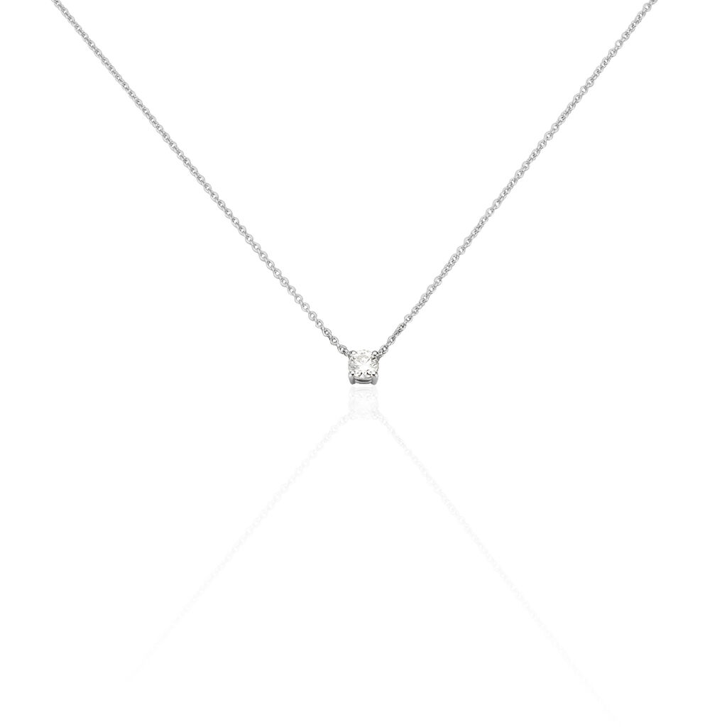 Collier Aphrodite Or Blanc Diamant