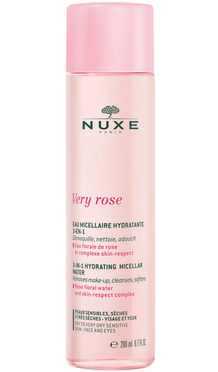 Nuxe Eau micellaire hydratante 3-en-1 Very Rose-200 ml