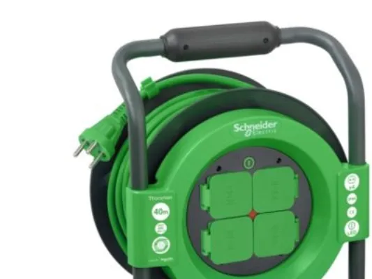 Thorsman kabeltromle 40m ho7rnf 3g1,5 sort/grøn