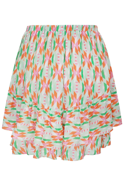 Fluresk groene dames rok