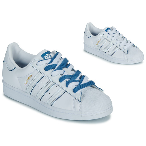 adidas Originals - SUPERSTAR W Blanco / Azul
