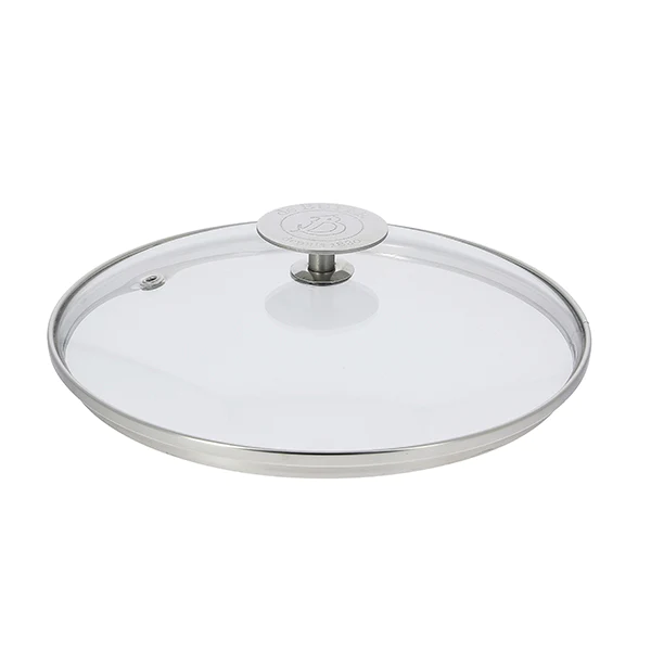 Couvercle en verre cerclé inox 16 cm De Buyer