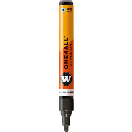 Molotow One4All 227HS 4 mm by MolotowAcrylmarker - signalschwarz - 4 mm