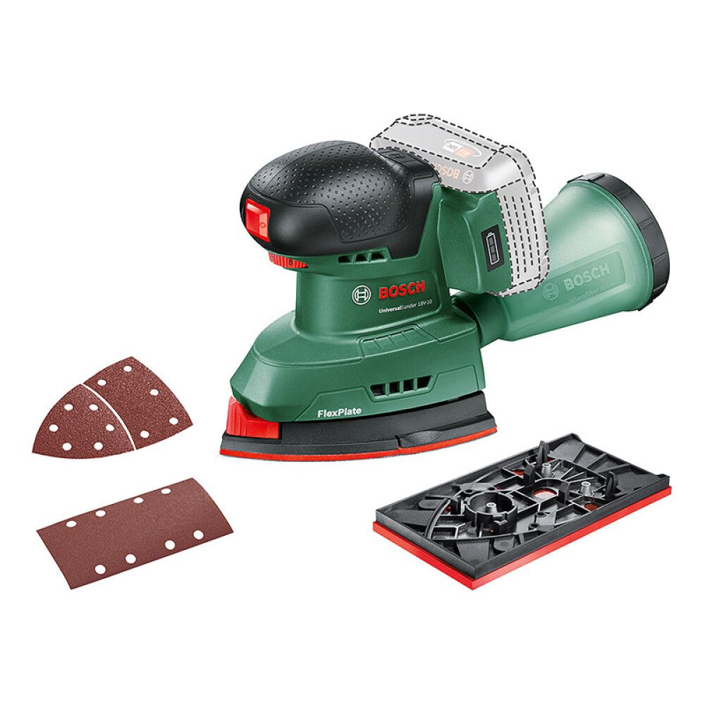 MULTISLIPER BOSCH UNIVERSAL SANDER 18-10 18V UTEN BATTERI