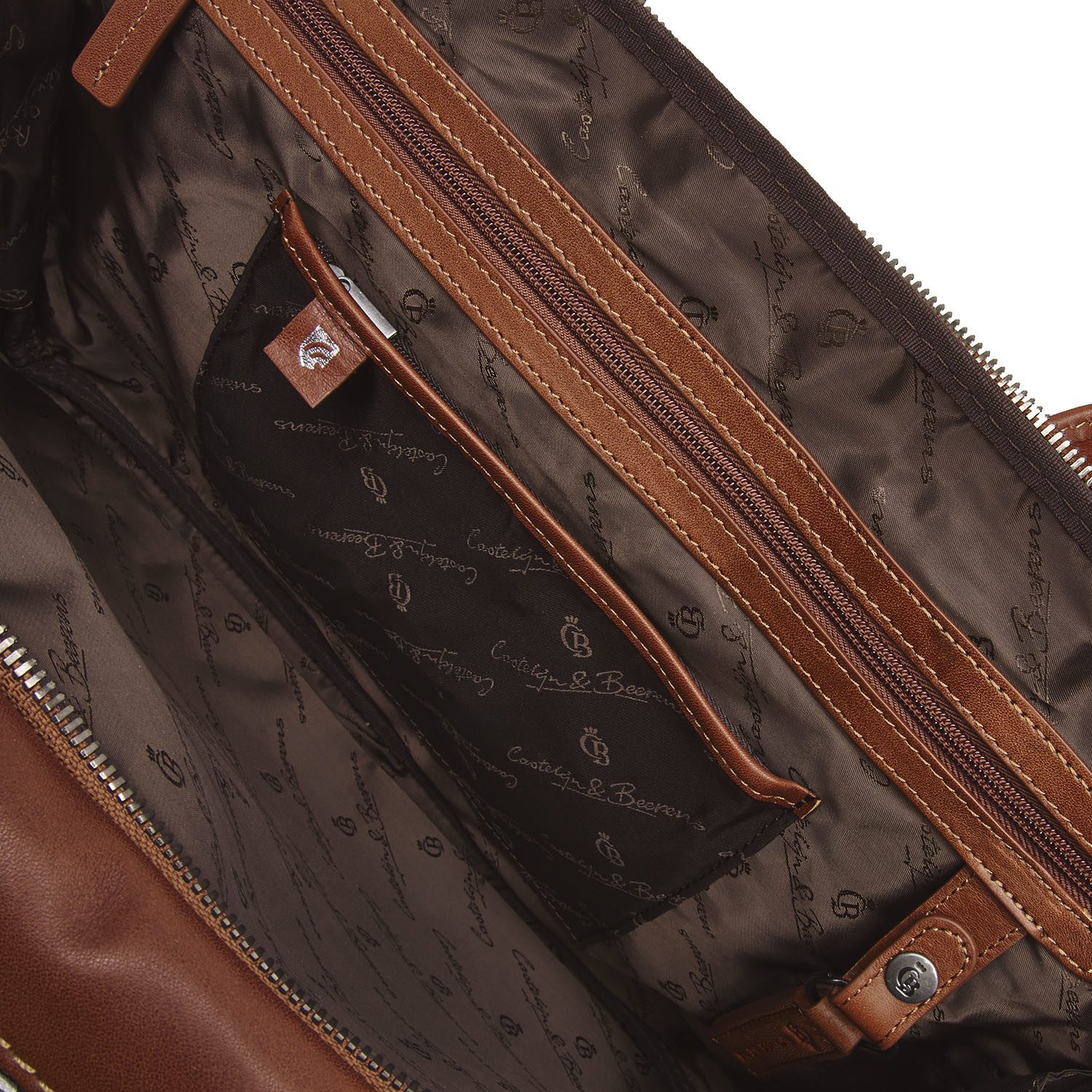 Castelijn & Beerens Firenze Laptoptas 15,6 inch + Tablet RFID Cognac