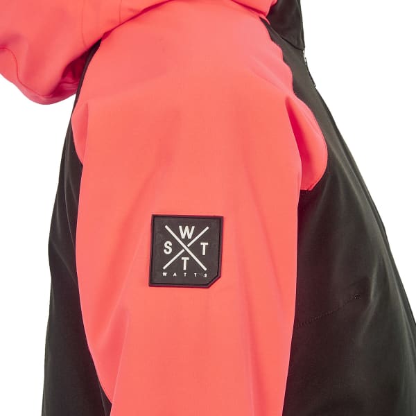 Veste snowboard WATTS XICE W BLACK/CROSS FLUO PINK