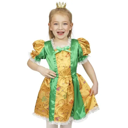 Andrea Moden Kinderkostüm Froschkönigin, Kleid 104