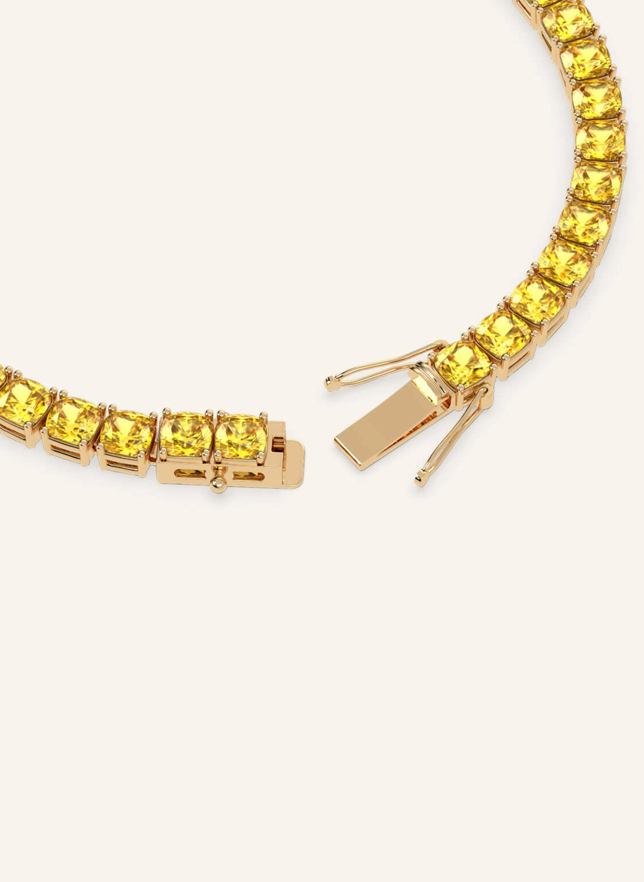 VEYNOU Armband Tennisarmband HELIA aus 18 Karat Gelbgold und 20ct. lab-grown Gelben Diamanten
