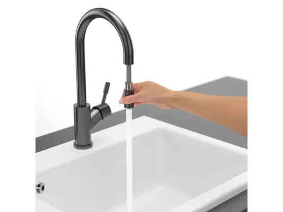 Robinet cuisine VILLEROY ET BOCH Umbrella flex anthracite