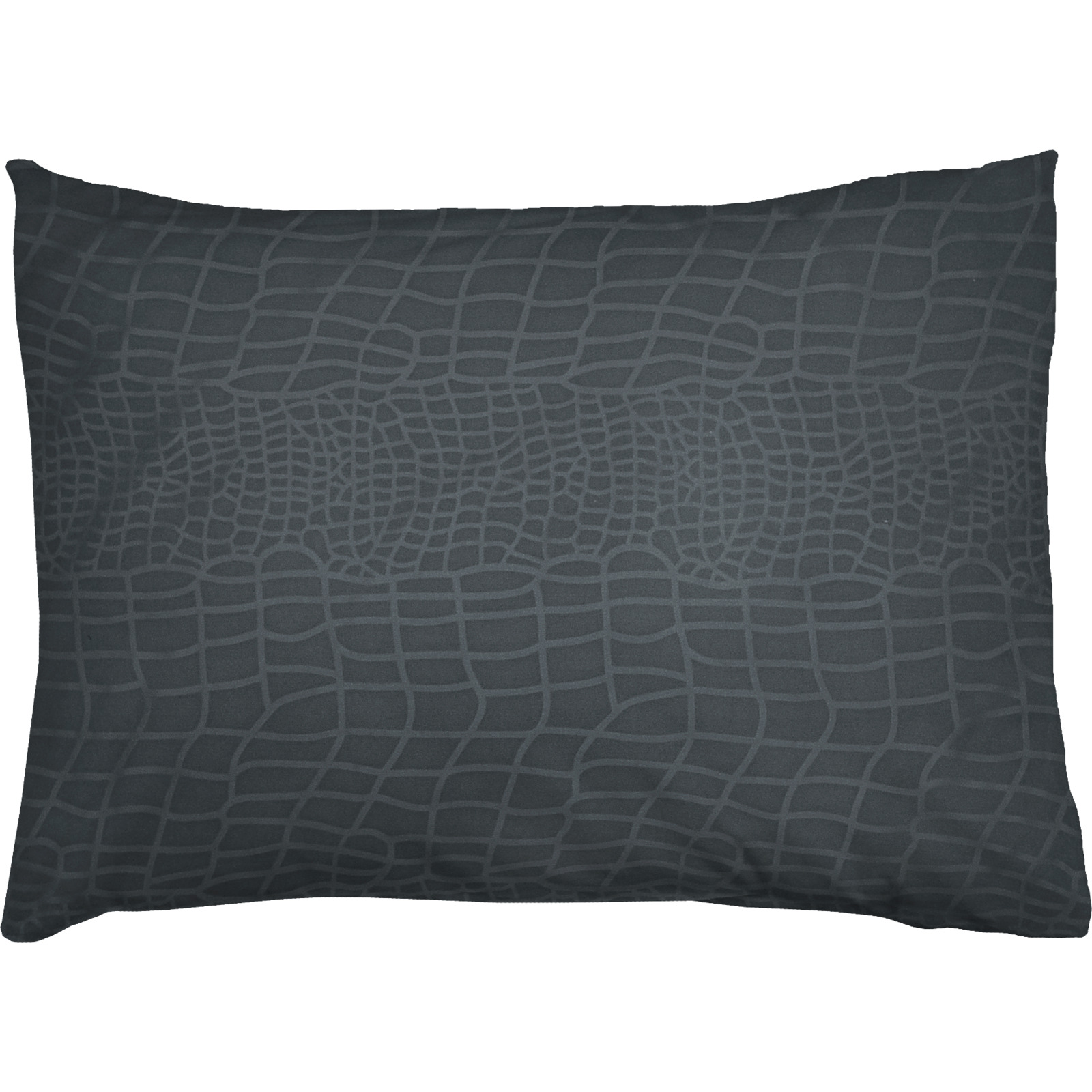 Bettwäsche Microvelours Krokodilhaut uni 160x210 65x100 Bettanzug Nord, anthrazit