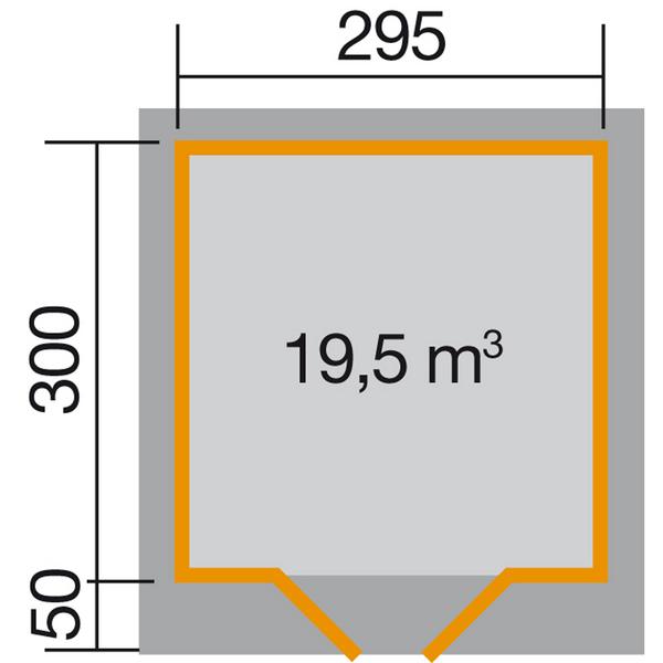 Weka Designhaus 126+ Gr. 3, ca. B356/H247/T377