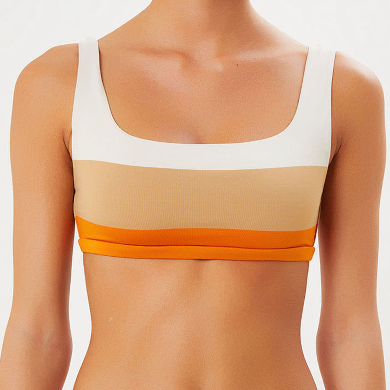 Iodus Haut de maillot de bain Pantxoa beige/orange sanguine