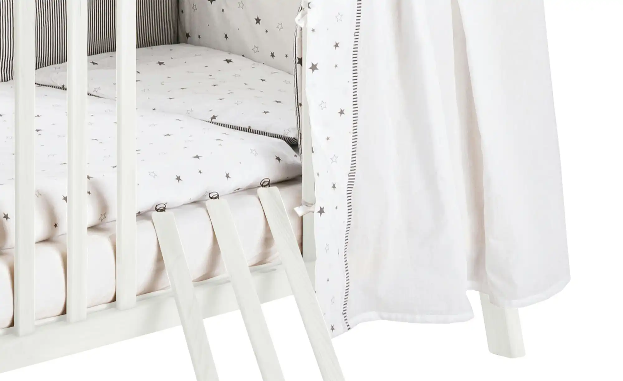 Kinderbett Venice Fishbone White