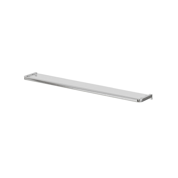 Tablette en verre acier inoxydable brossé GoodHome Elland 60 cm