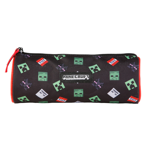 Estuche Escolar Minecraft Tnt Portatodo Redondo