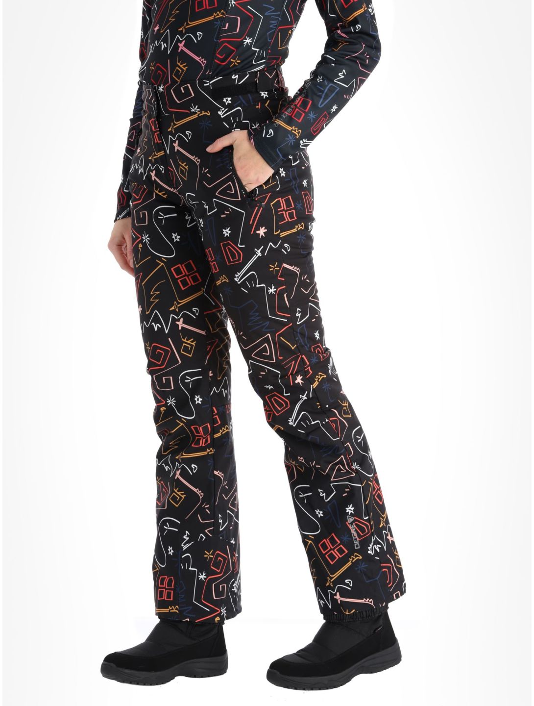 Valgau Print softshell skibroek dames