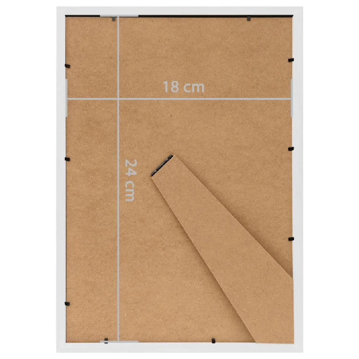 vidaXL Collage de cadres photo Blanc 3 pcs