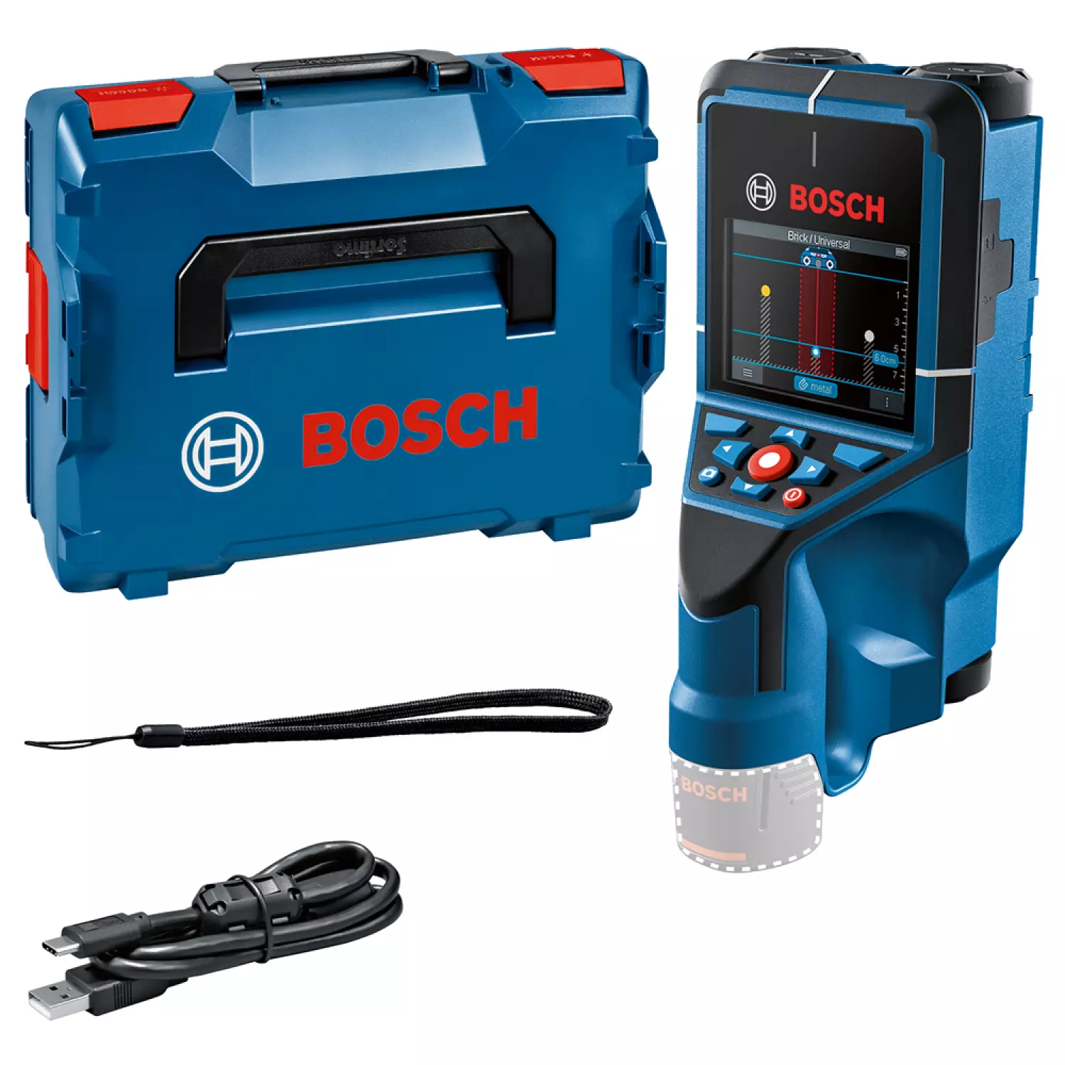 Bosch D-tect 200 C Detector muurscanner body in L-Boxx - 200mm