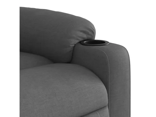 Fauteuil inclinable Gris foncé Tissu