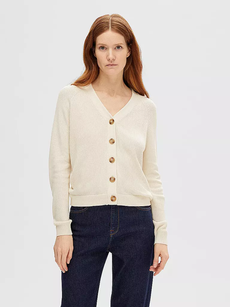 SELECTED FEMME Cardigan SLFELINNA creme