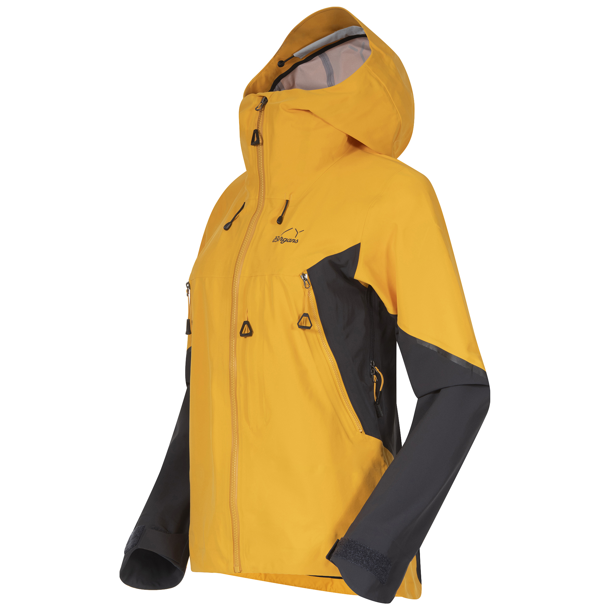 Y MountainLine Hybrid Softshell Jacket Dame Mango Yellow/Dark Shadow Grey