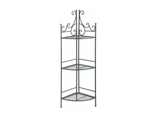 Etagère pliante à plantes Arabesques Angle 3 niveaux