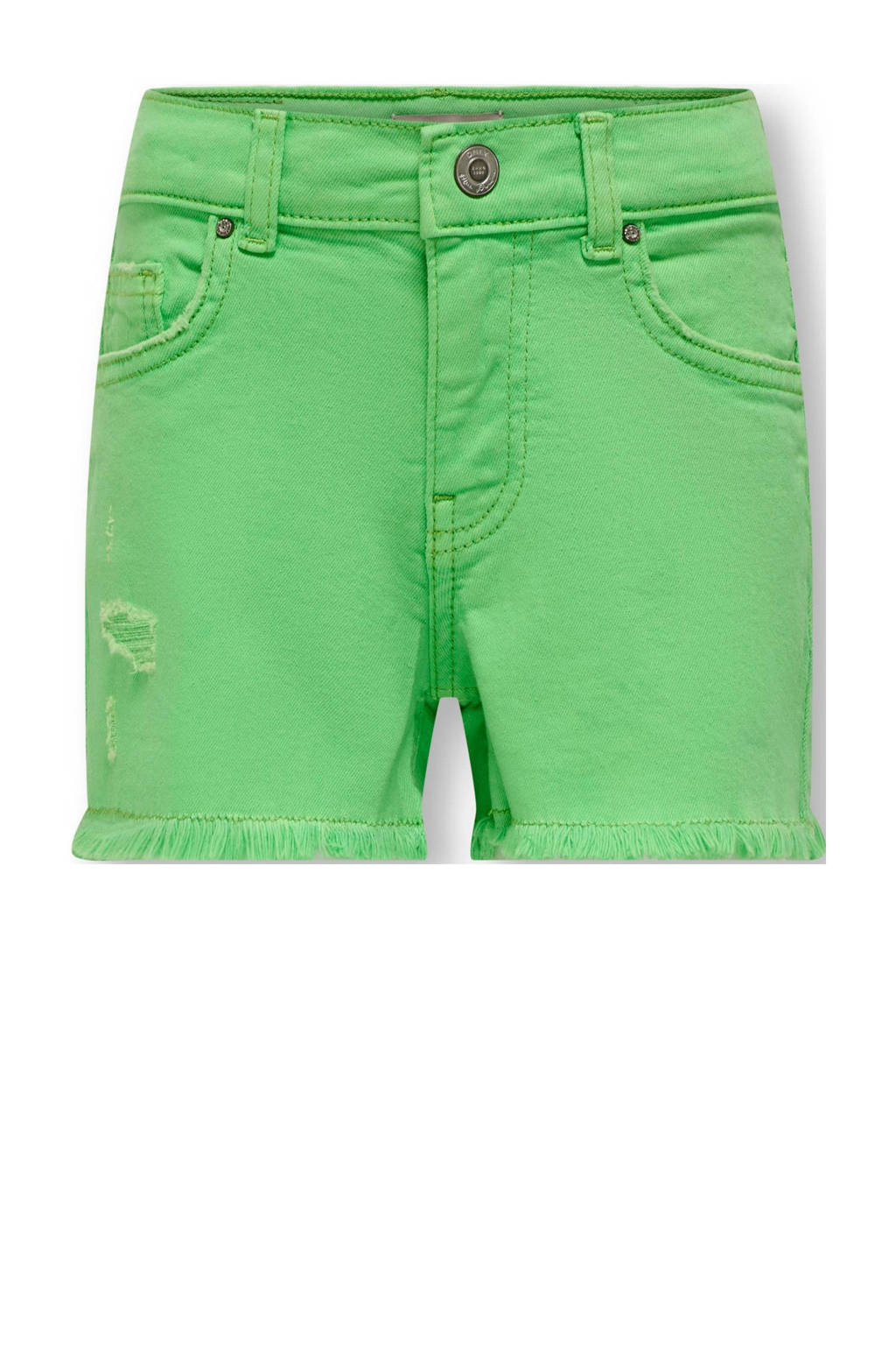 ONLY short KOGROBYN met slijtage felgroen