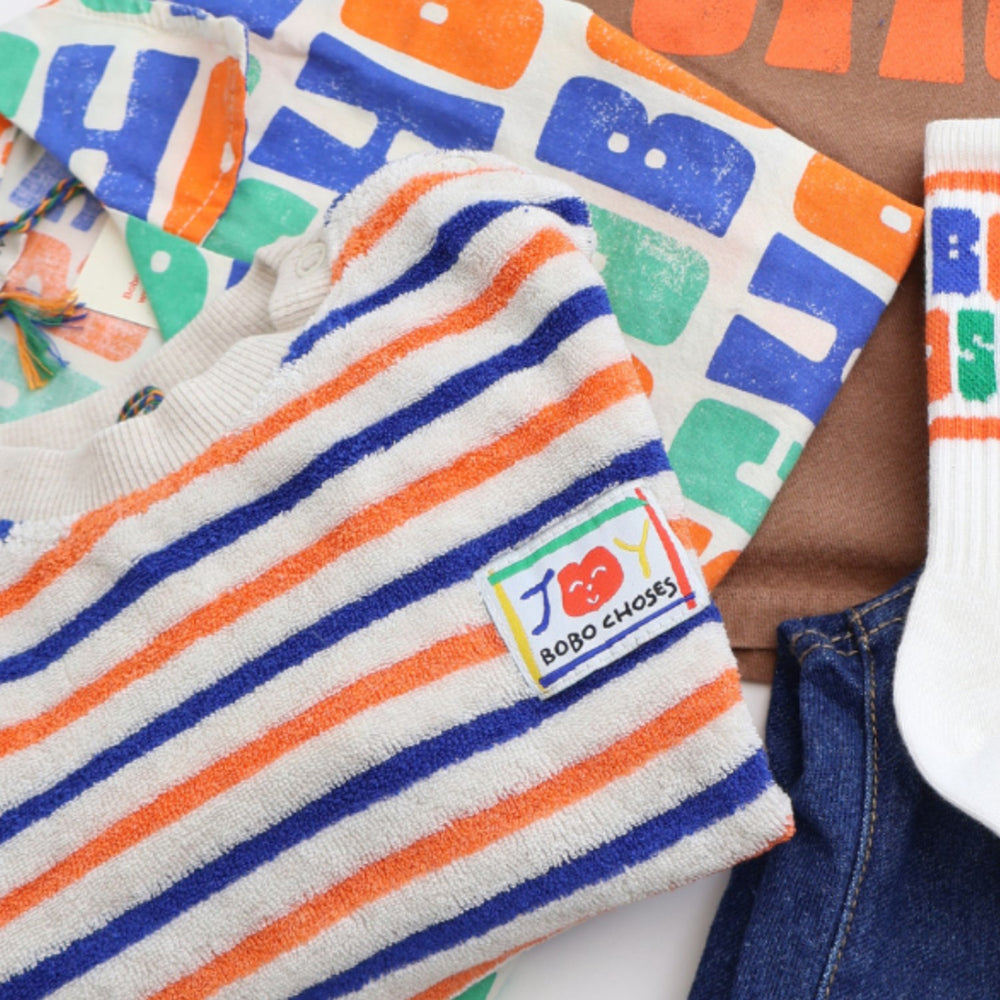 Køb Bobo Choses Multicolor Striped Terry Cloth Sweatshirt