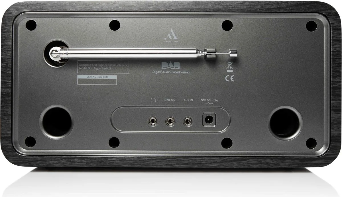 Argon Audio Radio 3 Noir Radios réveils