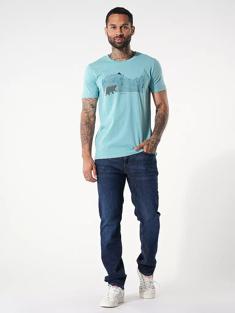 GREENBOMB T-Shirt GUIDE ANIMAL BEARLAND dunkelblau