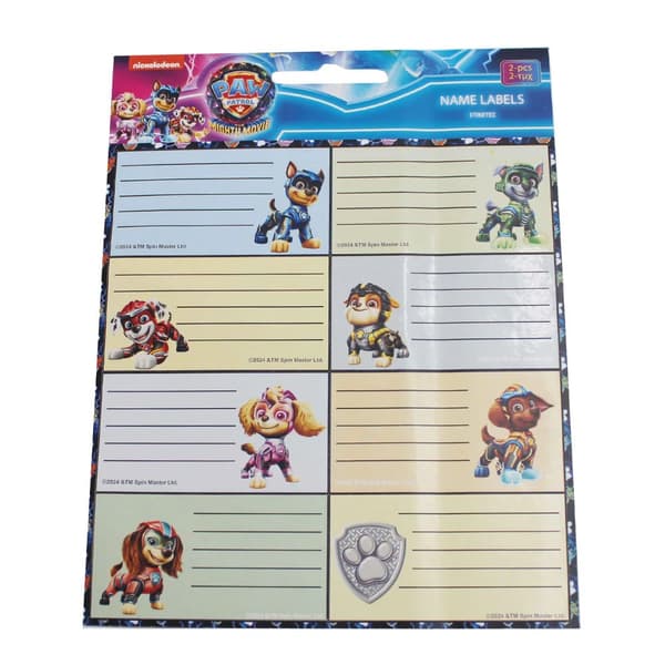 Paw Patrol Power Up etikett för anteckningsbok 16 st