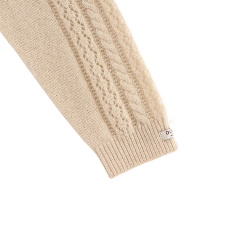 Danik Merino Wool Cardigan | Soft Sand