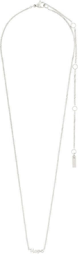 Pilgrim HOPE recycled necklace silver-plated Sølv
